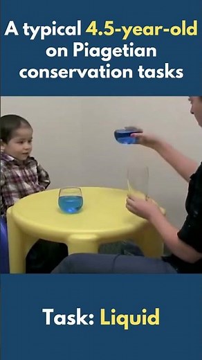 Piagetian Conservation Task: Liquid