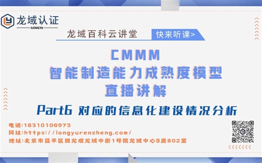 CMMM智能制造能力成熟度模型-对应的信息化建设情况分析