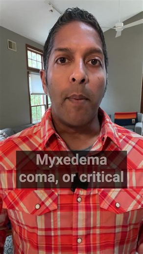 Critical Hypothyroid State: Look for the “pan-lows:” hypotension, hypothermia, hypoglycemia, depressed mental status and bradycardia Suspect diagnosis: Give 400-500 mcg T4 (inactive, takes time to work) Convinced of diagnosis: Give 400 mcg T4 10 mcg T3 (active, works rapidly) #emergencymed #emergencymedicine #criticalcare #resuscitation #thyroid #hypothyroid #emergencynurse #emergencynursing #emergency