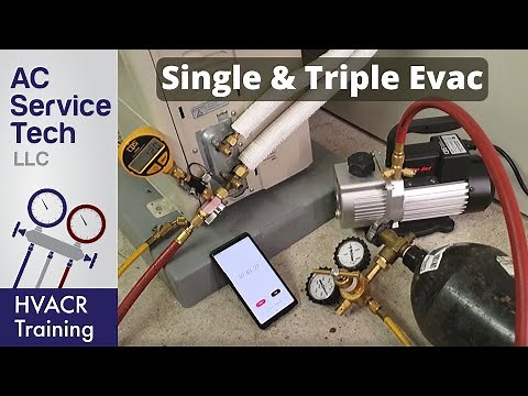 Ductless Mini-Split Single & Triple Evacuation Method! Step By Step & Opening Valves!