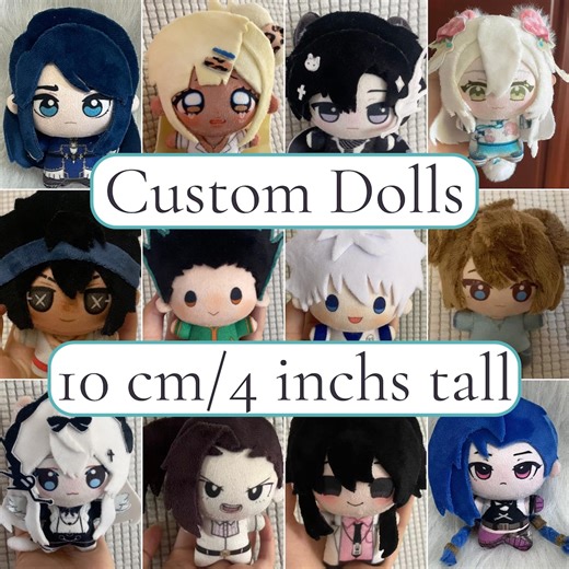 Fully Customizable Multiple Size Plush Doll - Inspired by Your Favourite Anime, Manga, Games, Ocs, TV, Movies, Books, Shows, Kpop & Photos! - Etsy