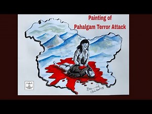 Pahalgam terriorst attack painting/ Kashmir attack drawing/ Pahalgam Terror attack Drawing
