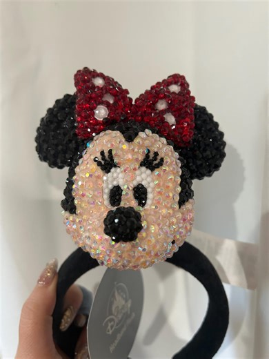 Bedazzled Minnie Mouse Inspired Headband Plush and Key Chain - Etsy