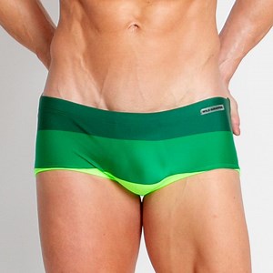 Wave Splash Green Trunk Swimsuit - Etsy