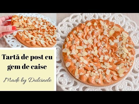 Tartă de post cu gem de caise || 🥧 DULCINELE 🥧