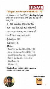 Electricity bill calculation | Telugu Law House