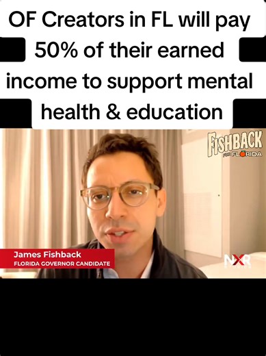 Florida gubernatorial candidate James Fishback proposes an OnlyFans 'Sin Tax' of 50% for OF creators in Florida, says the money will be used to fund the education system, crisis pregnancy centers, and a Mental Health Czar. #JamesFishback #Christian #OF #Florida #AmericaFirst