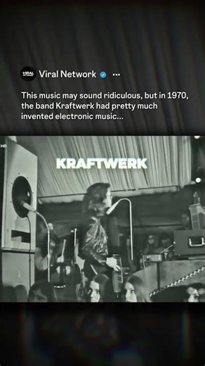 Before The Robots: Kraftwerk in 1970 Was Chaotic 🤯 #shorts