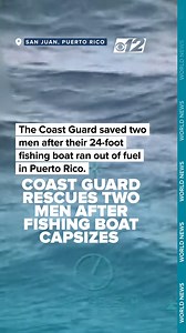 7.1K views · 25 reactions | DRAMATIC RESCUE | Video shows a USCG crewmember swimming after the fishermen in distress, then swiftly hoisting the men from the water. Read more: https://bit.ly/49UooMd | CBS 12 News | Facebook