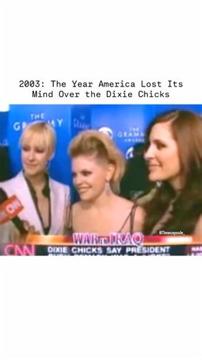 Timecapsule on Instagram: "I remember this like it was yesterday because I actually liked the Dixie Chicks. I didn’t go out searching for the music or anything, but they always played at award shows, and I never turned the channel, and at the time that was a testament to good music, lol. But even as an adolescent, I wasn’t completely shocked at the backlash, especially at the time I knew how America can get, but I was completely shocked they got completely cancelled. I mean, you just didn’t see 