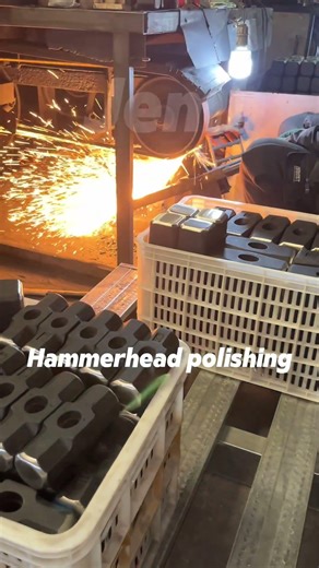 How do claw & octagonal hammers go from rough to shiny? Polishing process # #factory #handtools
