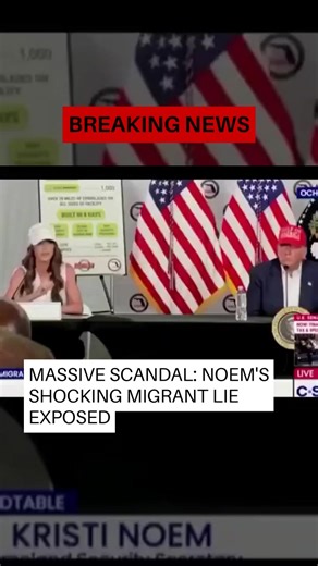 Massive Scandal: Noem's Shocking Migrant Lie Exposed . #breakingnews | Sci-Tech Channel