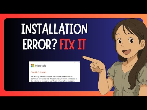 EASY FIX For Installation Error in Microsoft Store - SOLVED