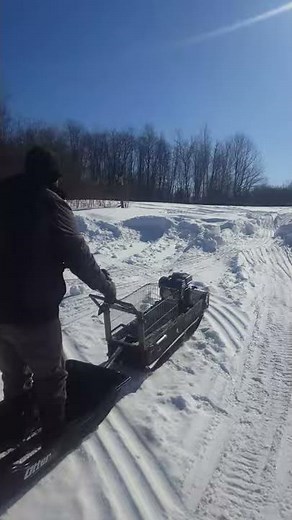 DIY Tracksled Homemade Snowdog
