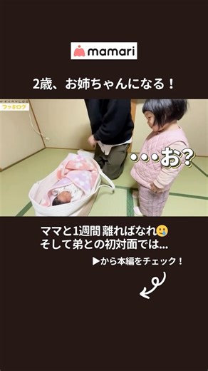 Confused by her first meeting with her little brother!? The first week away from Mom. A record of...