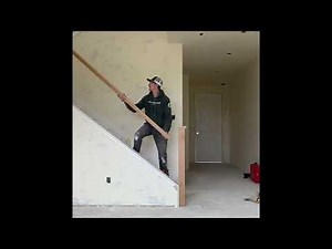 How to install stair skirts, wall cap, top rail, and balusters.