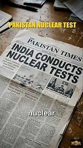 Pakistan First Nuclear Test - Chagai-I #nuclearhistory #topnews #pakistannews #pakistanhistory