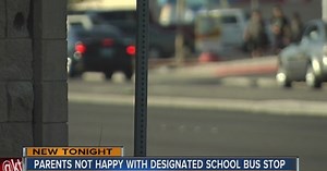 CCSD parents say bus stop endangers students