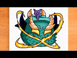 How to draw Dragon Rework Blox Fruits