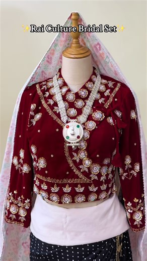 Experience the Elegance of Nepali Rai Culture Bridal Set