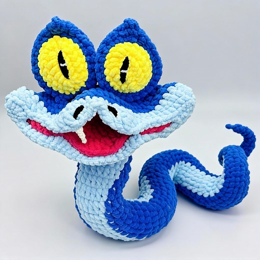 Zootopia Inspired Snake Funny Plush Toy Crochet PDF | Gary De’snake Amigurumi Pattern Download Beginner - Etsy