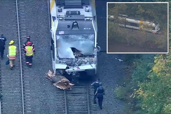 Train operator killed, as many as 20 passengers injured in freak accident when tree falls on locomotive in NJ