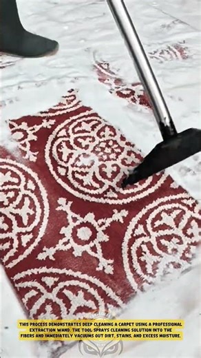 Deep Carpet Cleaning using Professional Extraction Wand – Good Tools and Machinery in Daily Work