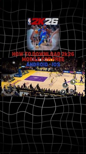 nba 2k26 mobile is here for android & ios – dunk into the action! 🏀💥 #nba2k26 #mobilegaming