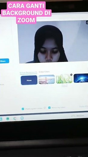 CARA CEPAT GANTI BACKGROUND DI ZOOM#caracepat #zoom #zoommeeting #background #laptop #lenovo