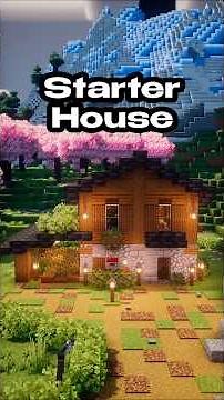 Minecraft Tutorial: Ultimate Starter Survival House 🏠 #shorts #minecraft