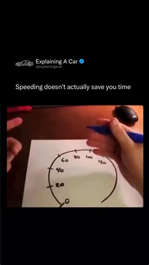 FactFusion Core on Instagram: "Speeding Doesn’t Actually Save You Time 🚫⏱️ This reel breaks down one of the most common driving myths—and it’s backed by science. Using a simple yet powerful visual model, it shows how speeding offers diminishing returns on your commute. 📉 Here’s the truth: Increasing your speed by a few km/h might feel faster, but the actual time saved is often just seconds—especially over short to medium distances. Meanwhile, the risks? Sky-high. 🧠 Physics + Math = Clarity Th