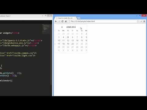 DevExpress DevExtreme: HTML5 Calendar