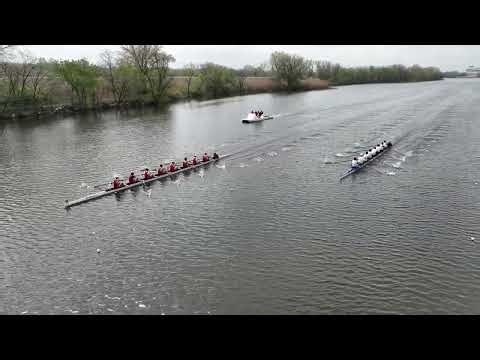 Geiger Cup - Cornell vs. Columbia 2024 - 1V8 Race Finish - Cornell Lightweight Rowing