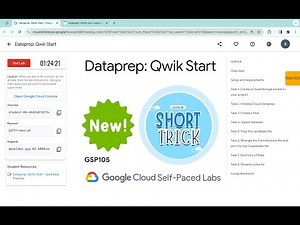 [NEW] Dataprep: Qwik Start || #qwiklabs || #GSP105 || [With Explanation🗣️]