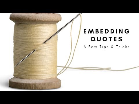 4 Ways to Seamlessly Embed a Quote #composition #writingtips #writingskills #essaywriting #essay