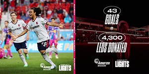 ⚽️ 43 goals scored through July. 💡 4,300 LED lights donated. Thanks to Ameren Missouri Community Lights program, more STL fans are enjoying the benefits of long-lasting, energy efficient LED lights. #AllForCITY x Ameren Missouri | St. Louis CITY SC