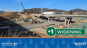 The Staunton area is getting a third I-81 lane in each direction - which requires the widening of five bridges. Details, traffic alerts and construction cameras are on the #VDOT project page: https://www.vdot.virginia.gov/projects/staunton-district/interstate-81-staunton-area-widening-exit-221-to-exit-225/ See everything happening along the I-81 corridor: https://improve81.vdot.virginia.gov/ | Virginia Department of Transportation