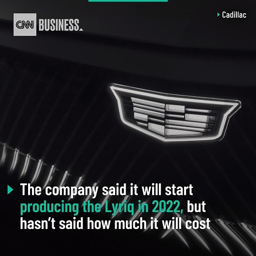 9K views · 117 reactions | In a major bid to compete with Tesla and other electric vehicle makers, General Motors unveiled the Cadillac Lyriq electric SUV Thursday night. The Lyriq is the first fully-electric Cadillac introduced by GM, which is preparing to unveil a whole new lineup of electric cars, trucks and SUVs. https://cnn.it/31w9OHI | CNN Business | Facebook
