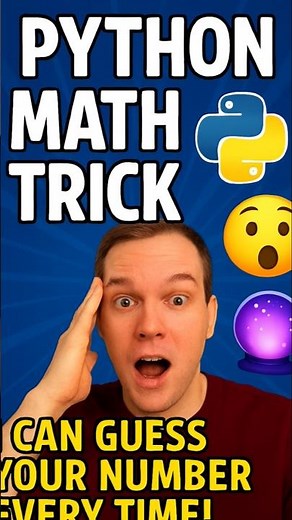 Python Math Trick 🤯 | I Can Guess Your Number Every Time! 🔮