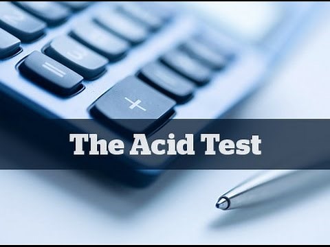 What Is The Acid Test Ratio?