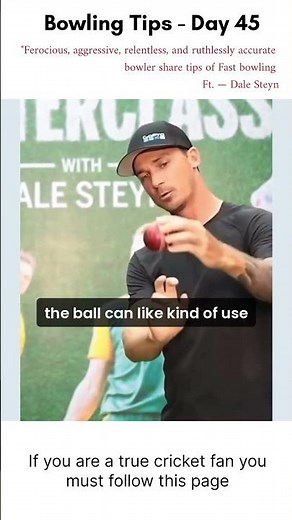 Bowling Tips - Part 45 Dale Steyn shares his golden rule for controlled pace