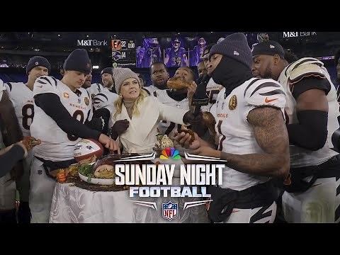 Cincinnati Bengals deliver an unforgettable Thanksgiving postgame interview | SNF | NFL on NBC