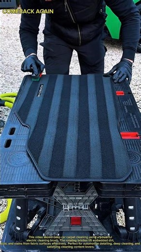 Satisfying Car Carpet Cleaning with Electric Brush | Deep Cleaning Transformation