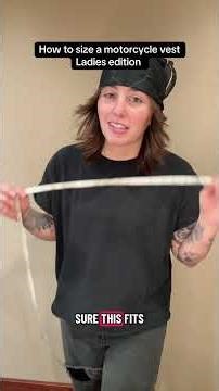 How to size your motorcycle vest! Reading a size chart and measuring!