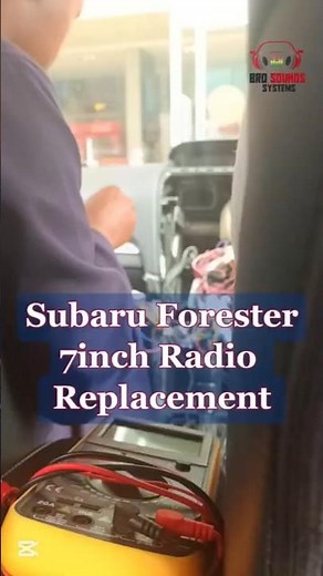 SUBARU FORESTER 7INCH RADIO REPLACEMENT #radioupgrade #subaruforester