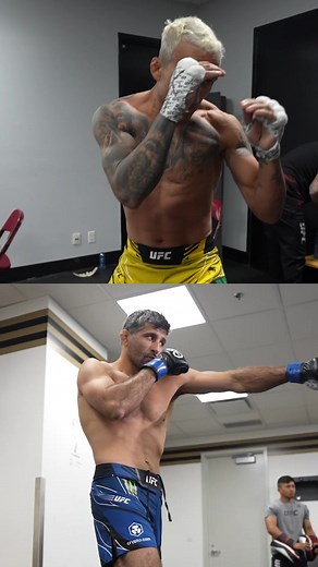 Sharp em up! ⚔️ Charles Oliveira and Beneil Dariush gear up for battle! #UFC289 | UFC