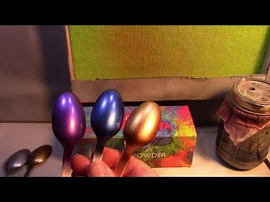 Air Brushing Mica powders.