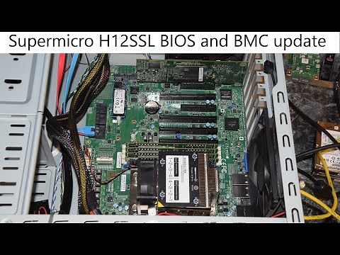 How to update BIOS and BMC for Supermicro H12SSL motherboard using BMC web interface