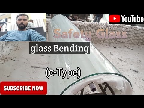 Glass bending pro Bend for Cylindrical Safety Glass ||How to bend Glass ||Glass Making