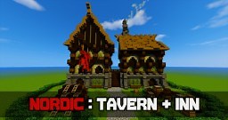 Nordic Tavern and Inn Tutorial Minecraft Map